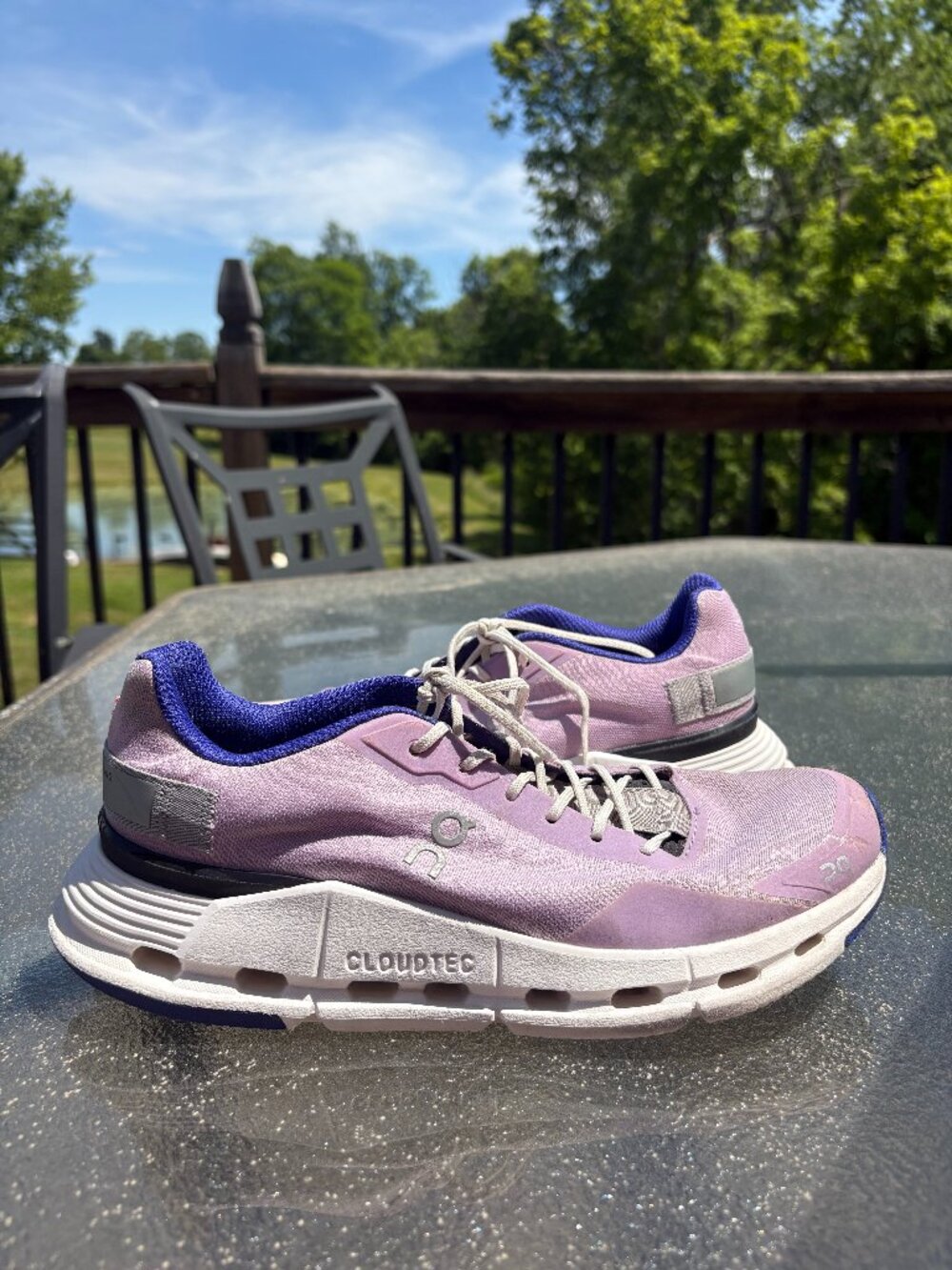 ON Cloudnova Form Lavender - Womens Sz 7 - Athletic Running Training Gym Shoes